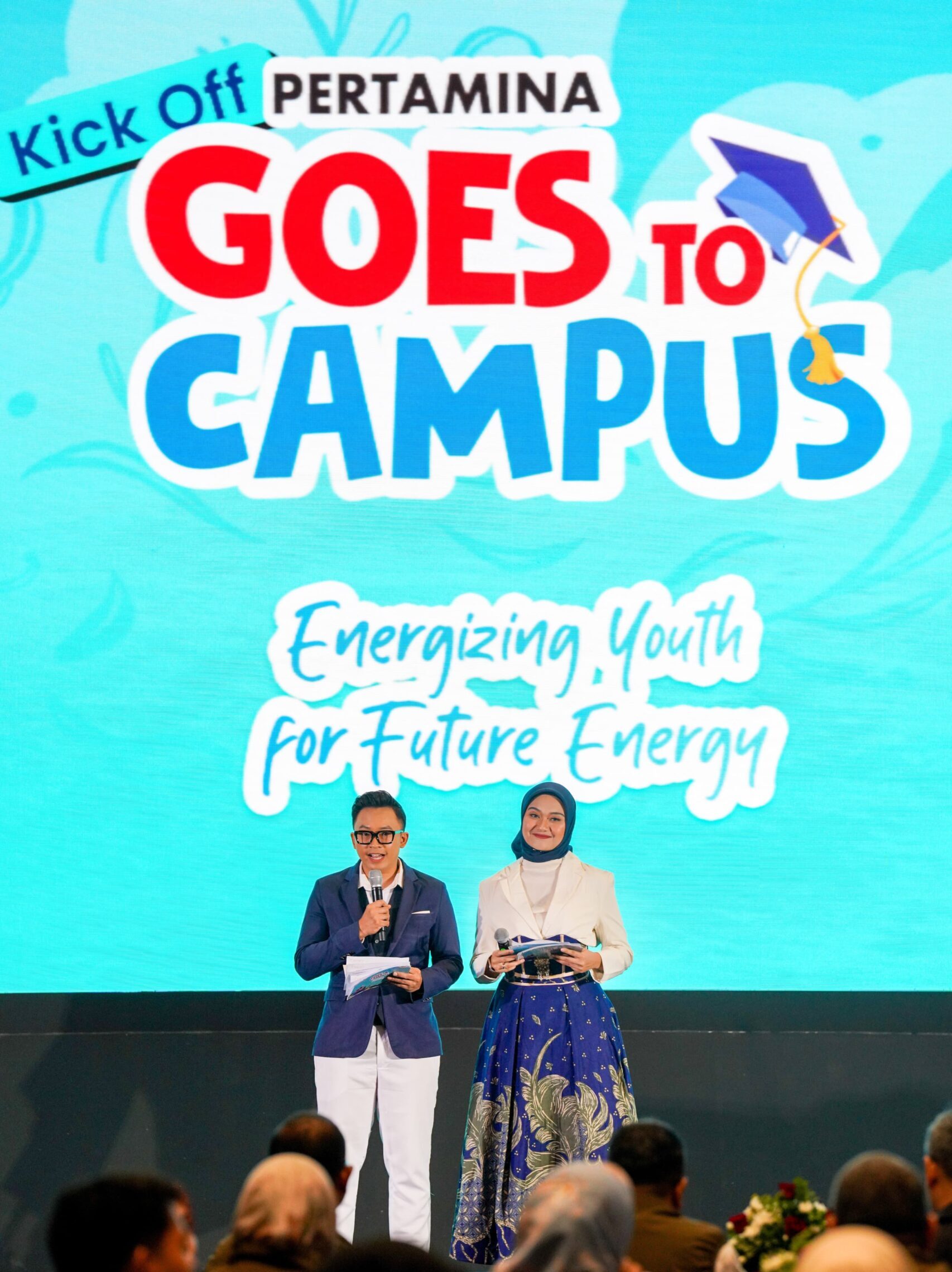 Kickoff ✅ Semangat baru ✅ Inovasi tanpa batas ✅  Pertamina Goes to Campus 2025 resmi dimulai! Kamu siap jadi bagian dari perubahan besar untuk negeri? 🌍✨